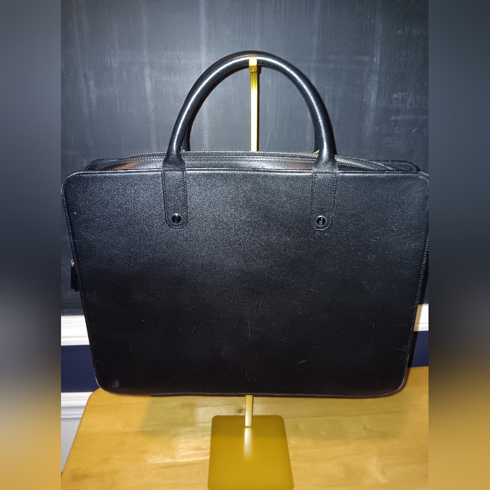 Dunhill Leather Zippy Business Bag